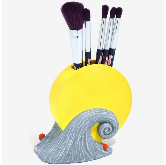 *NIB* Disney Nightmare Before Christmas Jack & Sally Makeup Brush Set w/ Holder - Picture 3 of 10